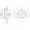 Image de Disque De Frein Delphi Bg2215 Audi