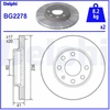 Image de Disque De Frein Delphi Bg2278 Daewoo;Opel;Vauxhall