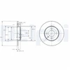 Image de Disque De Frein Delphi Bg2454 Seat;Volkswagen