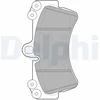 Image de Kit De Plaquettes De Frein, Frein À Disque Lp1997 Delphi Delphi Lp1997 Audi;Porsche;Volkswagen