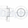 Image de Disque De Frein Delphi Bg2510 Mercedes-Benz