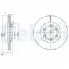Image de Disque De Frein Delphi Bg2524 Isuzu;Opel;Vauxhall