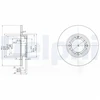 Image de Disque De Frein Delphi Bg2533 Daihatsu