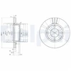 Image de Disque De Frein Delphi Bg2668 Audi