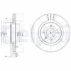 Image de Disque De Frein Delphi Bg2712 Seat;Volkswagen