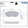 Image de Kit De Plaquettes De Frein, Frein À Disque Lp2070 Delphi Delphi Lp2070 Peugeot