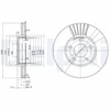 Image de Disque De Frein Delphi Bg2745 Audi;Seat;Skoda;Volkswagen