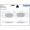 Image de Kit De Plaquettes De Frein, Frein À Disque Lp2101 Delphi Delphi Lp2101 Citroen;Ds;Peugeot