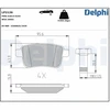 Image de Kit De Plaquettes De Frein, Frein À Disque Lp2126 Delphi Delphi Lp2126 Mercedes-Benz;Nissan;Renault