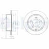 Image de Disque De Frein Delphi Bg4179 Chrysler;Dodge;Jeep