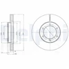 Image de Disque De Frein Delphi Bg4209 Toyota