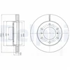 Image de Disque De Frein Delphi Bg4229 Mitsubishi