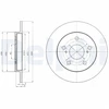 Image de Disque De Frein Delphi Bg4233 Toyota