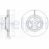 Image de Jeu De 2 Disques De Frein Bg4235 Delphi Delphi Bg4235 Toyota