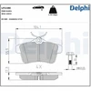Image de Kit De Plaquettes De Frein, Frein À Disque Lp2180 Delphi Delphi Lp2180 Citroen;Ds;Peugeot