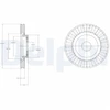 Image de Disque De Frein Delphi Bg4214 Honda