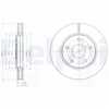 Image de Disque De Frein Delphi Bg4248 Chrysler;Dodge;Fiat;Volkswagen