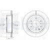 Image de Disque De Frein Delphi Bg4263 Mitsubishi