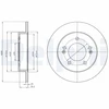Image de Disque De Frein Delphi Bg4310 Hyundai;Kia