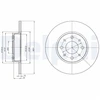 Image de Disque De Frein Delphi Bg4312 Alfa Romeo