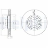 Image de Jeu De 2 Disques De Frein Bg4314 Delphi Delphi Bg4314 Alfa Romeo;Fiat;Jeep