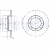 Image de Disque De Frein Delphi Bg4344 Nissan;Opel;Renault;Vauxhall