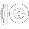 Image de Disque De Frein Delphi Bg4454 Nissan