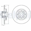 Image de Disque De Frein Delphi Bg9116rs Citroen;Ds;Peugeot