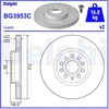 Image de Disque De Frein Delphi Bg3953c Audi;Cupra;Seat;Skoda;Volkswagen