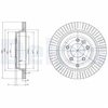 Image de Disque De Frein Delphi Bg4020c Land Rover