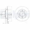 Image de Disque De Frein Delphi Bg2753c Audi;Seat