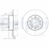 Image de Disque De Frein Delphi Bg3890c Audi;Seat;Skoda;Volkswagen