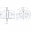 Image de Disque De Frein Delphi Bg4240c Volvo