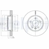 Image de Disque De Frein Delphi Bg4343c Volkswagen