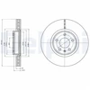 Image de Disque De Frein Delphi Bg4346c Audi