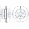 Image de Disque De Frein Delphi Bg4388c Opel;Vauxhall
