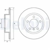 Image de Jeu De 2 Disques De Frein Peints Bg4561c Delphi Delphi Bg4561c Mini