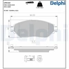 Image de Kit De Plaquettes De Frein, Frein À Disque Lp3143 Delphi Delphi Lp3143 Fiat;Nissan;Opel;Renault;Vauxhall