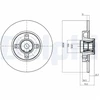 Image de Disque De Frein Delphi Bg9053rsc Citroen;Ds;Peugeot