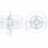 Image de Disque De Frein Delphi Bg9022rsc Citroen;Ds;Opel;Peugeot