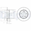 Image de Disque De Frein Delphi Bg3326c Chrysler;Mercedes-Benz