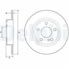 Image de Disque De Frein Delphi Bg4555c Mercedes-Benz
