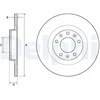 Image de Disque De Frein Delphi Bg4662c Citroen;Ds;Fiat;Opel;Peugeot;Toyota;Vauxhall