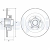Image de Disque De Frein Delphi Bg9134rs Renault