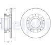 Image de Disque De Frein Delphi Bg4673 Ford