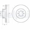 Image de Disque De Frein Delphi Bg4679c Mercedes-Benz