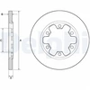 Image de Disque De Frein Delphi Bg4680c Ford