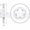 Image de Disque De Frein Delphi Bg4681c Ford
