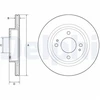 Image de Disque De Frein Delphi Bg4830c Mitsubishi