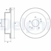 Image de Disque De Frein Delphi Bg4940c Kg Mobility;Ssangyong